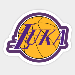 Luka Doncic Lakers Basketball Sticker